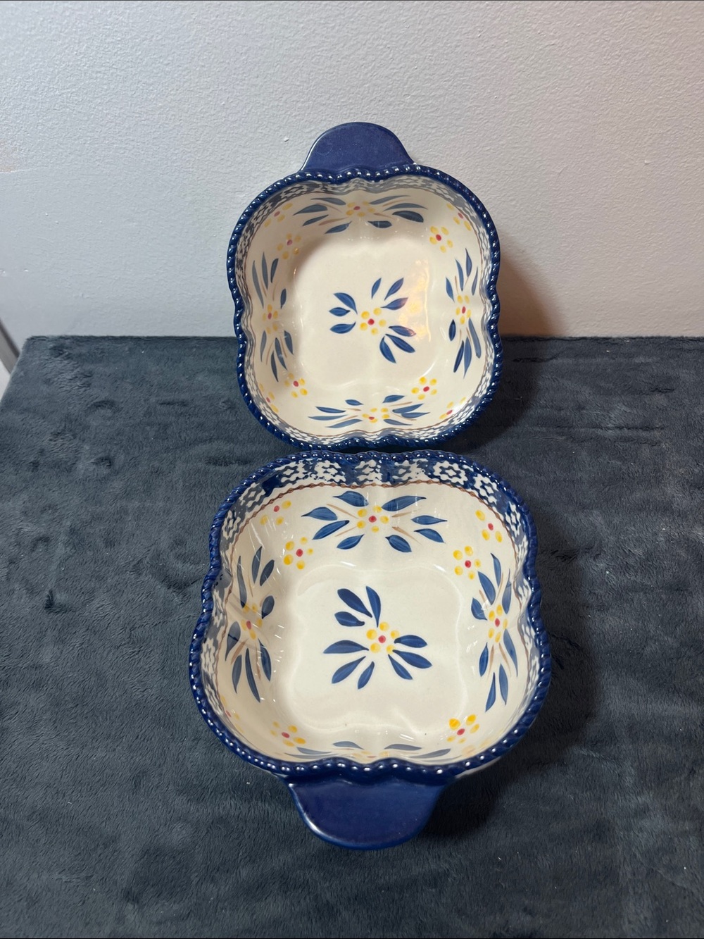Temp-Tations Old World square bowls set of 2 kitchen cookware dinnerware